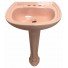 Mexican Talavera Pedestal Sink Pink